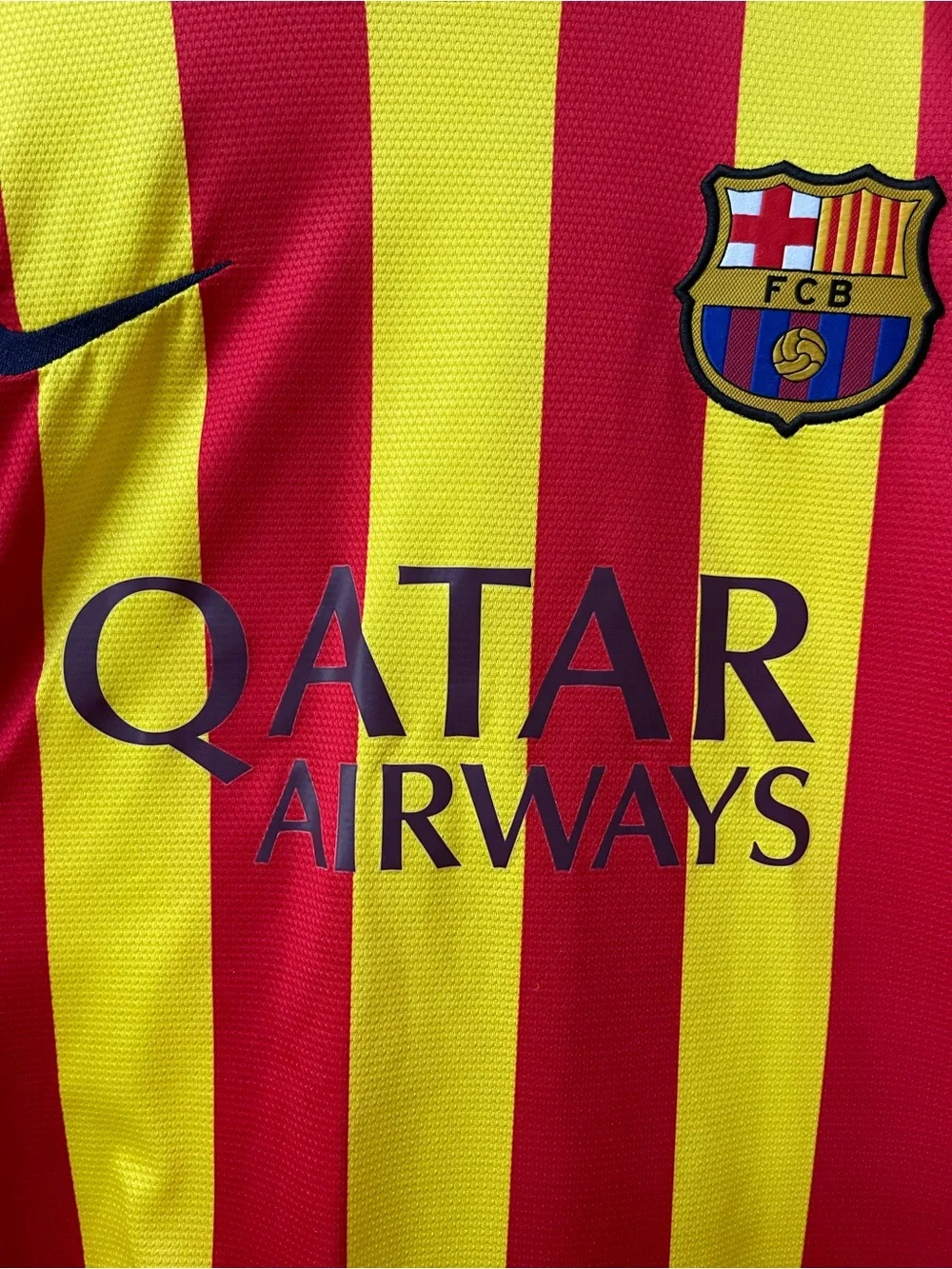 Nike Men’s Long-Sleeve FC Barcelona 2013/14 Neymar Jr #11 Away Shirt, Size L